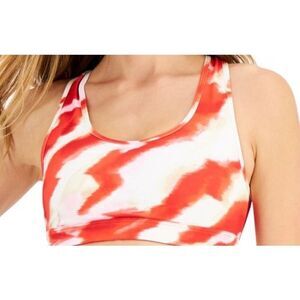 ID Ideology Women S Tornado Twist Sports Bra Red Size Large
